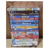 20 Animated and Family Movie DVDs Assorted Titles