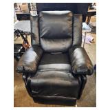 Black Leather Recliner With Remote Controls
