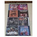 8 Rock and Pop Music CDs Assorted