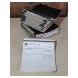 Stack of 9 Fur Dealer Ledger Books,
