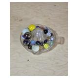 Glass Juicer With Assorted Glass Marbles