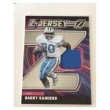 Zenith Barry Sanders Jersey Card Detriot Lions