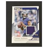 Donruss Threads Lamar Jackson Jersey Card RAVENS