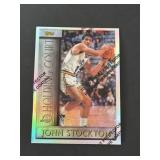 Topps John Stockton Refractor Holding Court SP