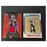 Michael Penix Rookie Card & Rookie Jersey Card Lot