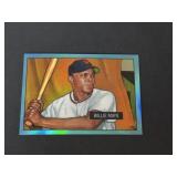 Willie Mays Blue Refractor 1951 Rookie Reprint SP