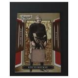 Knute Rockne worn relic #ed Notre Dame Donruss