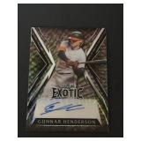 Gunnar Henderson Rookie Autograph #d 1/8 2023 Leaf