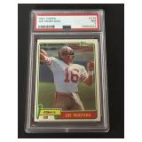 1981 Topps Joe Montana Rookie Card PSA 7