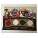 2008 Montana Elway Favre Manning Quad Jersey /35