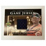 2000 UD Ken Griffey Jr Autograph Game Jersey SP