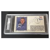 Johnny Unitas Autograph Silk Cachet Envelope PSA