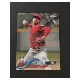 2018 Shohei Ohtani Rookie Card Topps Chrome HMT1