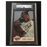 Kirby Puckett Autograph PSA /DNA Certified TWINS