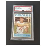 PSA 9 1964 Topps Jackie Brandt ORIOLES RARE