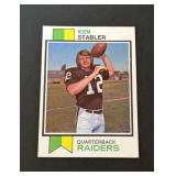 1973 Topps Ken The Snake Stabler Rookie Card