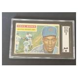 1956 Topps Ernie Banks Cubs HOF SGC