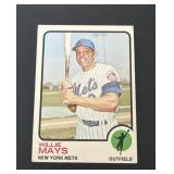 1973 Topps Willie Mays Card #305 HOF