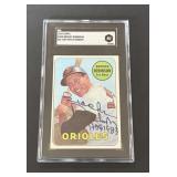 1969 Topps Brooks Robinson Signed w/ HOF 1883