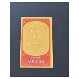 1965 Topps Embossed Sandy Koufax Dodgers