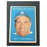 1961 Topps Roy Campanella MVP Dodgers