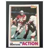 1982 Topps Joe Montana 49ers HOF