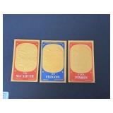 1965 Topps Embossed Card Lot of 3
