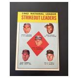 1963 Topps Sandy Koufax Bob Gibson Drysdale etc...