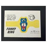 1966 Topps Football Funny Ring #23 Mr. Glug RARE