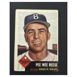 1953 Topps Pee Wee Reese #76 DODGERS