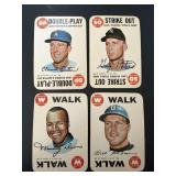 1968 Topps Game Card Lot of 4
