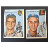 1954 Topps Mel Roach & Dick Brodowski Lot