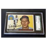 1955 Topps Bunky Stewart #136 SGC 4 NATIONALS