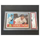 PSA 6 1960 Topps Georege Crowe Card #419