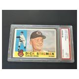 PSA 7 1960 Topps Dick Stigman Card #507