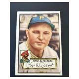 1952 Topps Clyde McCullough Card #218 PIRATES