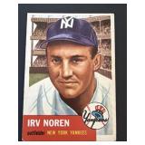 1953 Topps Irv Noren Card #35 New York Yankees