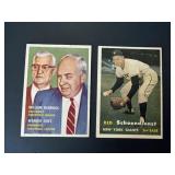 1957 Topps Baseball 2 Card Lot