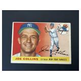 1955 Topps Joe Collins #63 White Back YANKEES