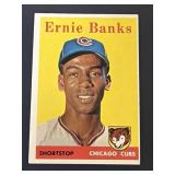 1958 Topps Ernie Banks Card #310 CUBS HOF