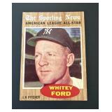 1962 Topps Whitey Ford All-Star Card #475 YANKEES