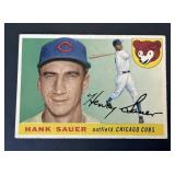 1955 Topps Hank Sauer #45 White Back
