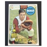 1969 Topps Johnny Bench Card #95 REDS HOF