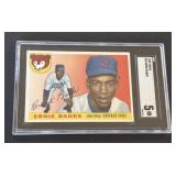 1955 Topps Ernie Banks #28 SGC 5 CUBS HOF