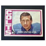 1972 Topps Johnny Unitas Card #165 Colts