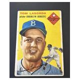 1954 Topps Tom Lasorda Rookie Card DODGERS
