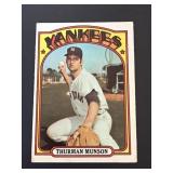 1972 Topps Thurman Munson  NEW YORK YANKEES