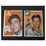 1954 Topps Ray Jablonski & Marion Fricano Lot