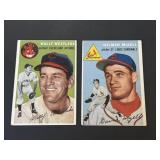 1954 Topps Wally Westlake & Wilmer Mizell Lot
