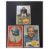 Vintage Topps Football 3 Card Lot